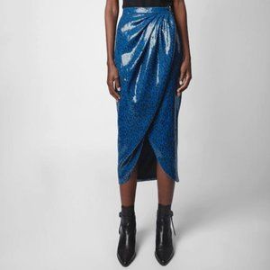 Zadig & Voltaire Jamelia Sequins Leo Wrap Skirt